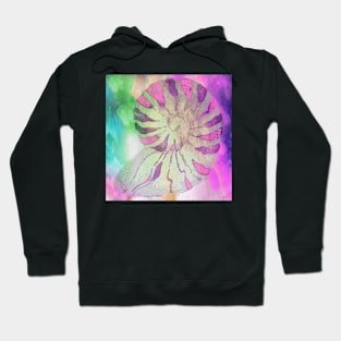 NAUTILUS SEA SHELL IMPRESSION PINK Hoodie